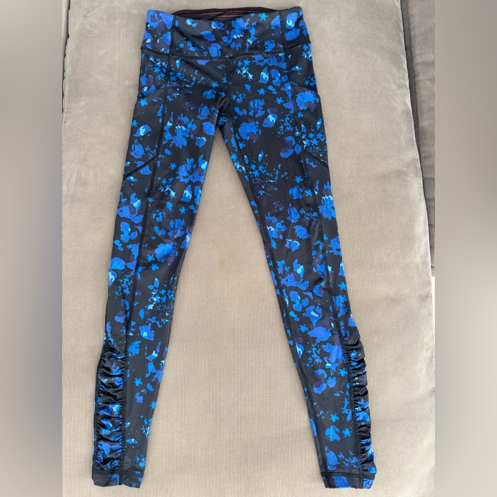 Lululemon Speed Tight IV Full-On Luxtreme Dandy Digie Porcelaine Black Size 4